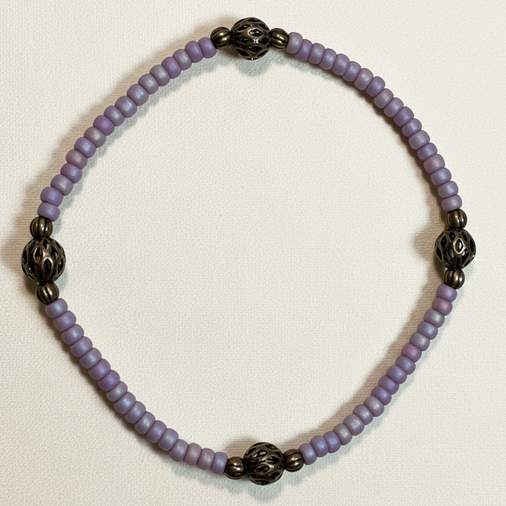 "Lavendar Mists" w/bronze accents