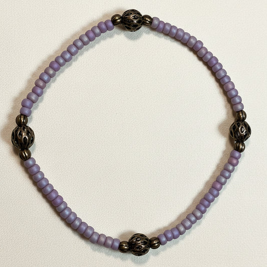 "Lavendar Mists" w/bronze accents