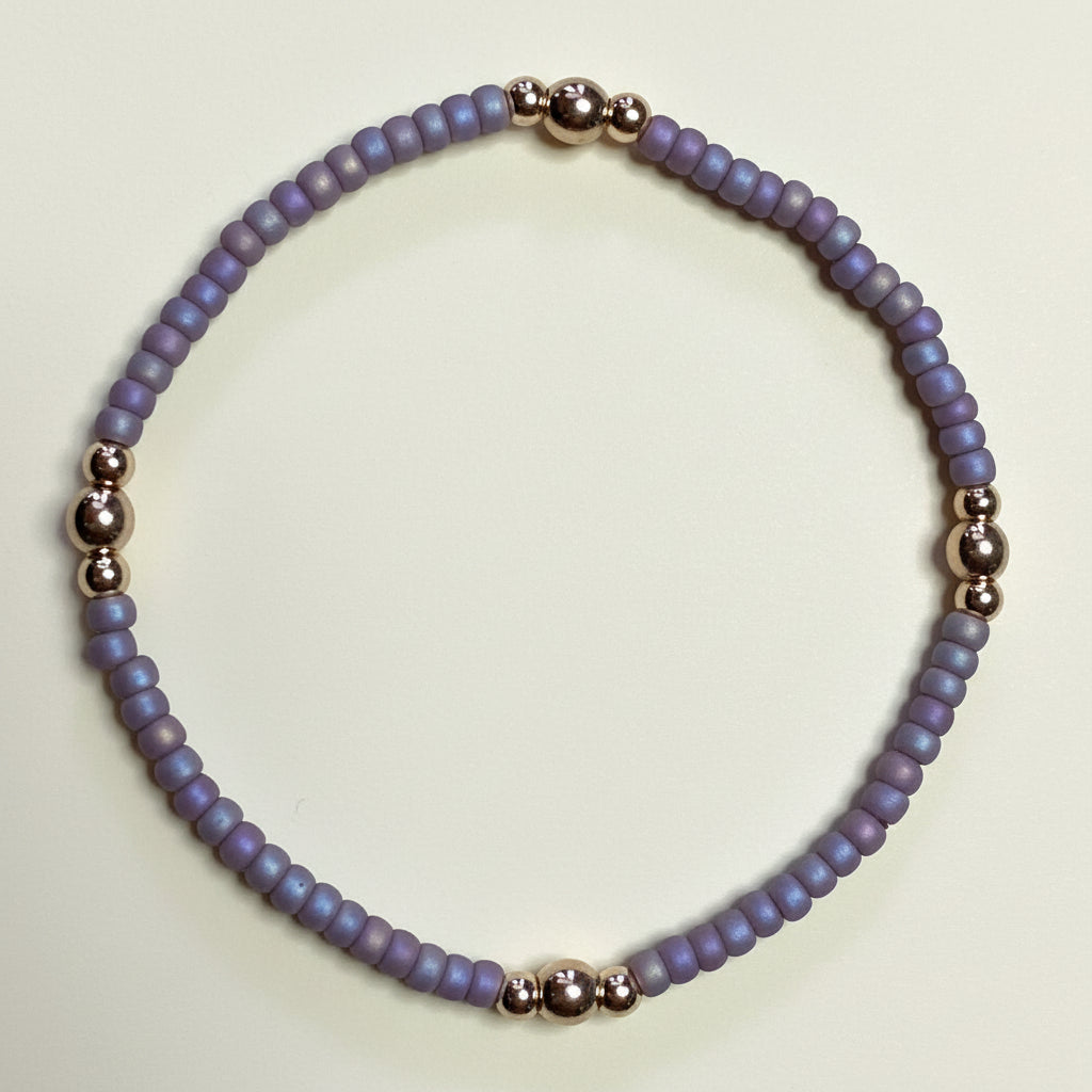 "Lavendar Mists" w/gold accents