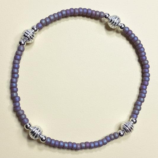 "Lavendar Mists" w/silver accents