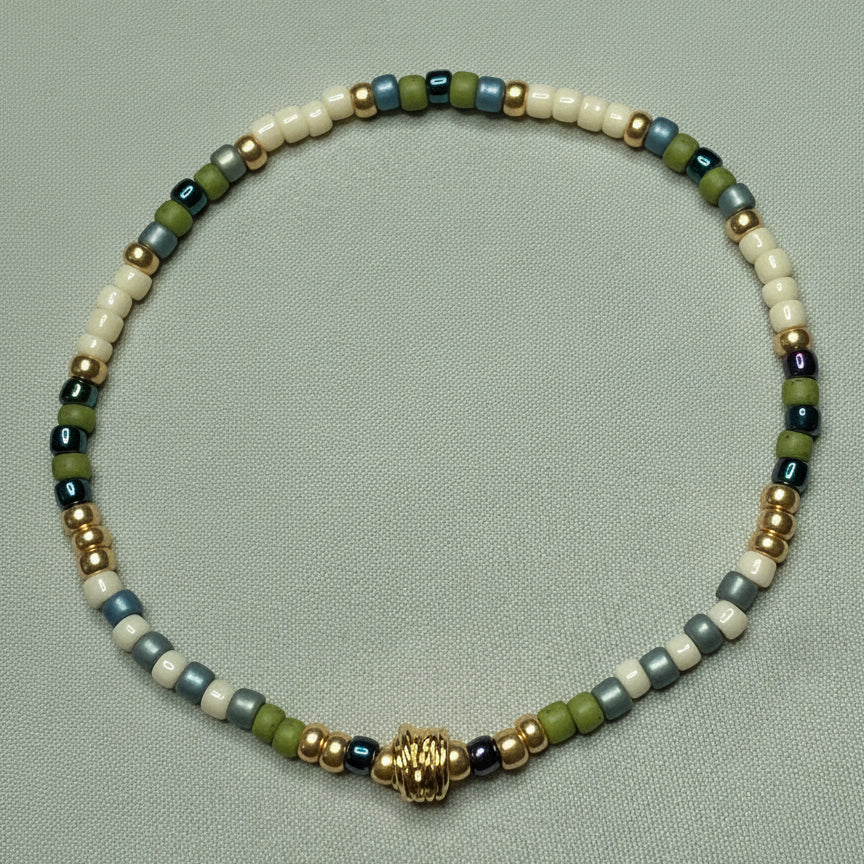 "Mountain Spring" w/gold accents