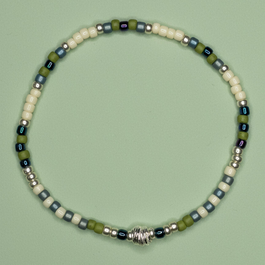 "Mountain Spring" w/silver accents