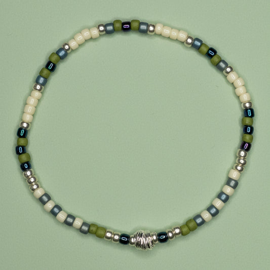 "Mountain Spring" w/silver accents