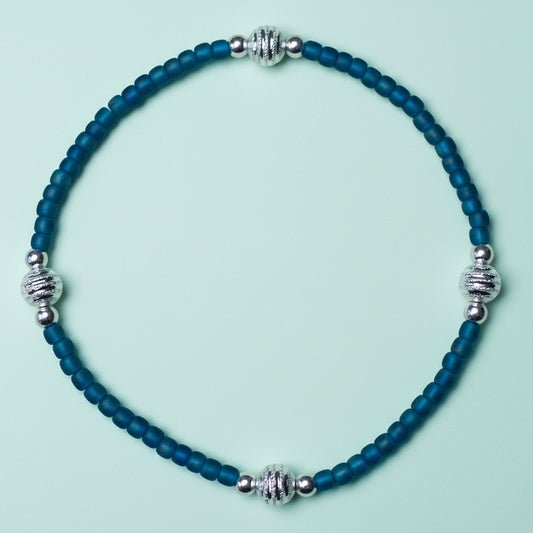 "Peacock" w/silver accents