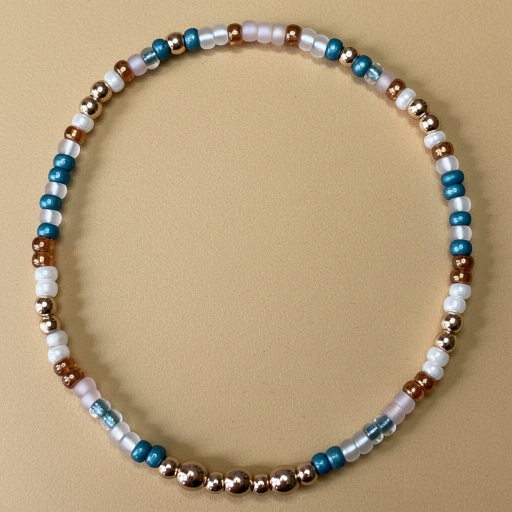 "SeaBreeze" w/gold accents