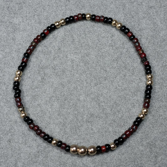 "Smoldering Coals" w/gold accents