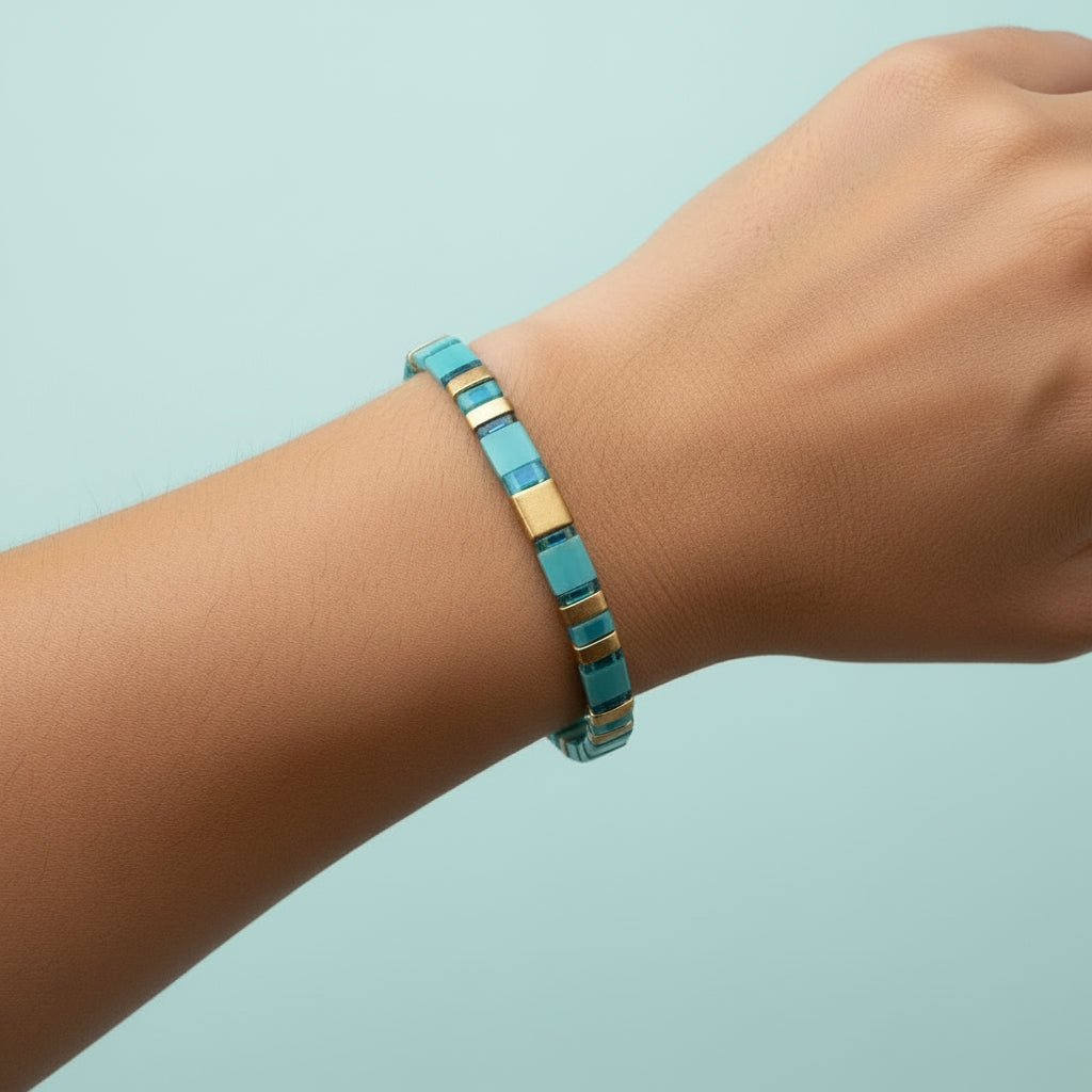 "Tropical Waters" Tila Bracelet