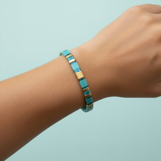 "Tropical Waters" Tila Bracelet
